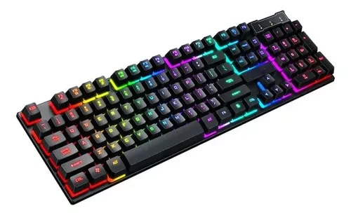 Teclado Semi Mecânico Gamer Barato Abnt2 Com Ç E Led