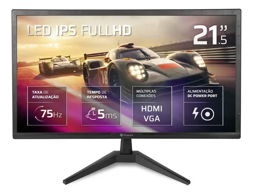 Monitor Fmaxx FireMax MW21V 21''5 Led Com Hdmi Vga Vesa Preto
