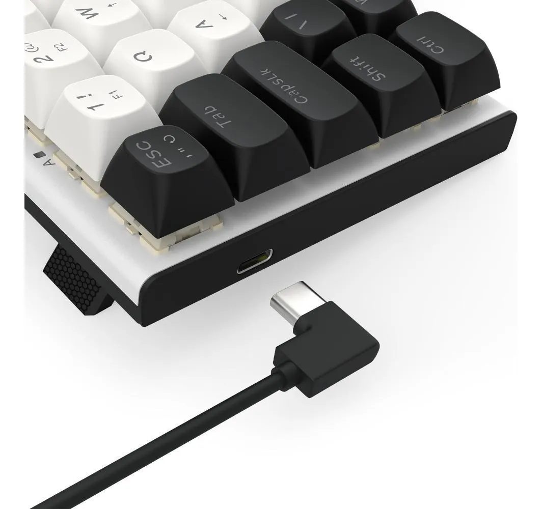 Teclado Magnético Redragon Fidd Preto Branco Abnt2 Swit Pink Idioma Inglês internacional