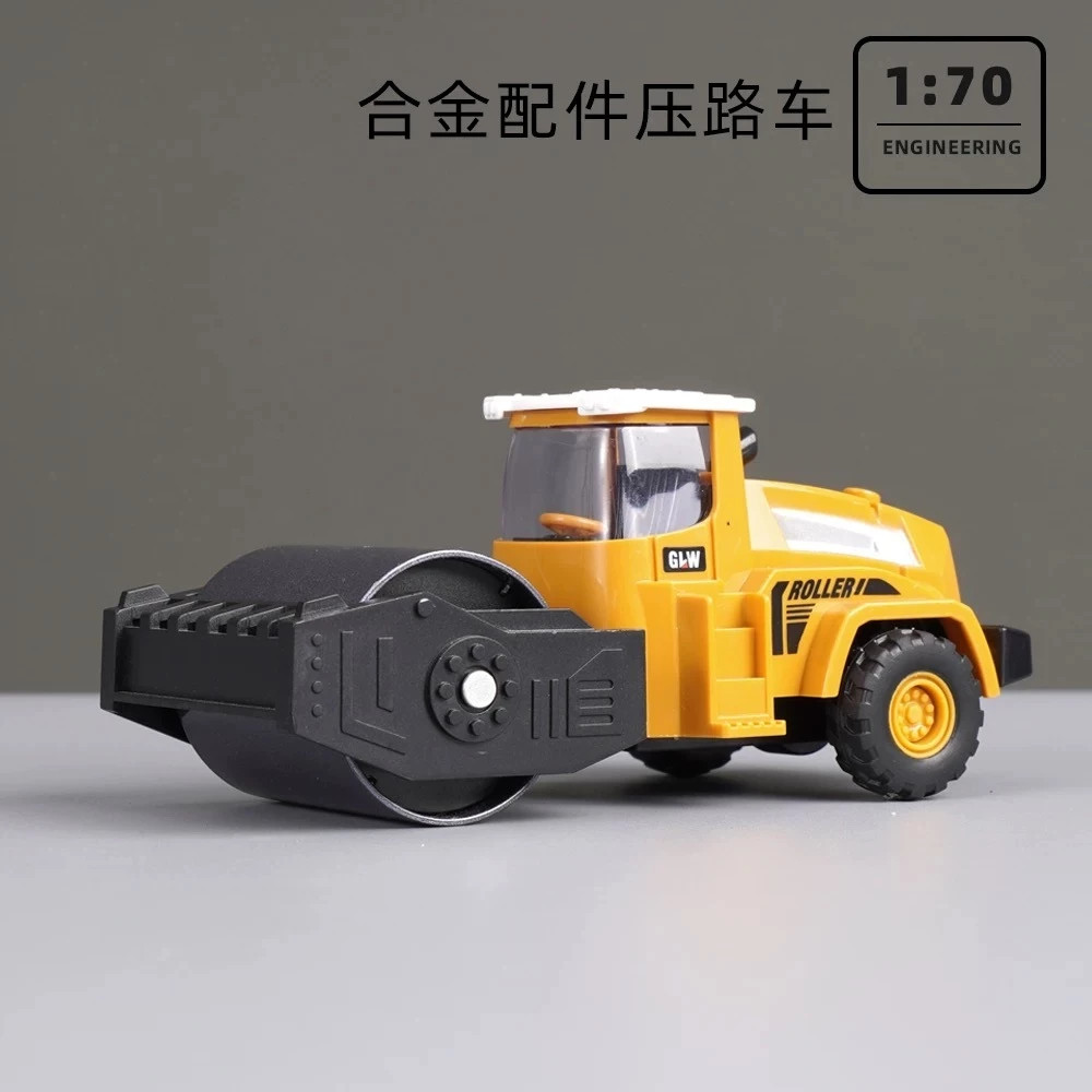 Miniatura Escavadeira Rolo Compressor Escala 1:50 Com Fricção XZ-1794