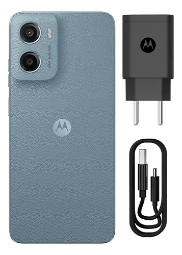 Smartphone Motorola Moto g35 5G - 128GB 12GB (4GB RAM+8GB Ram Boost) e Camera 50MP com AI NFC Tela 6.7" com Superbrilho - Verde - Vegan Leather