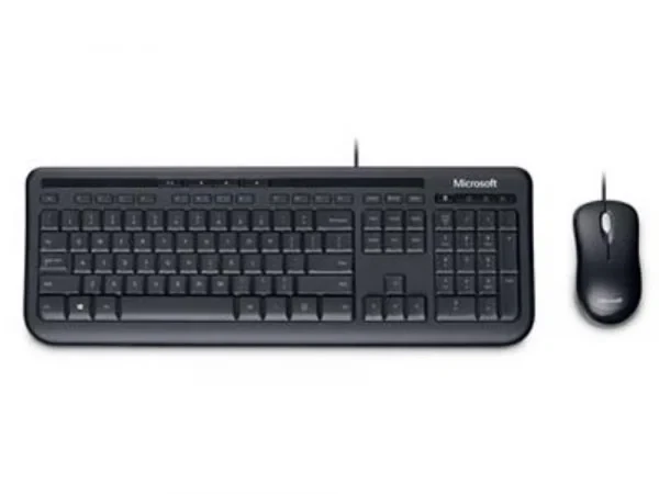 Teclado e Mouse KIT Com Fio Microsoft 600 APB-00005 / 3J200006 Preto