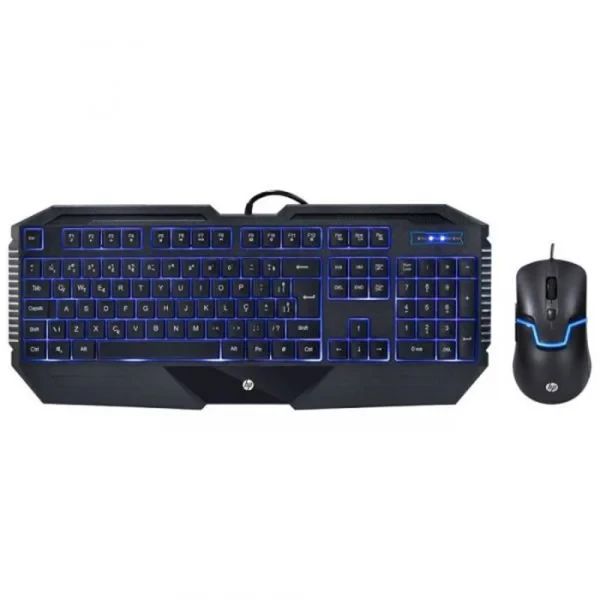 Teclado/Mouse KIT USB HP Gamer GK1100 Preto