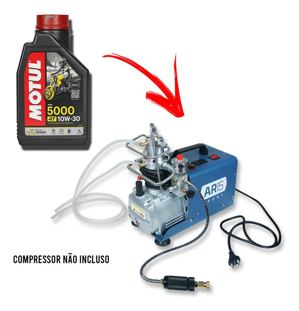 Óleo Lubrificante Motor Moto Compressor Eletrico Ar15 Sport