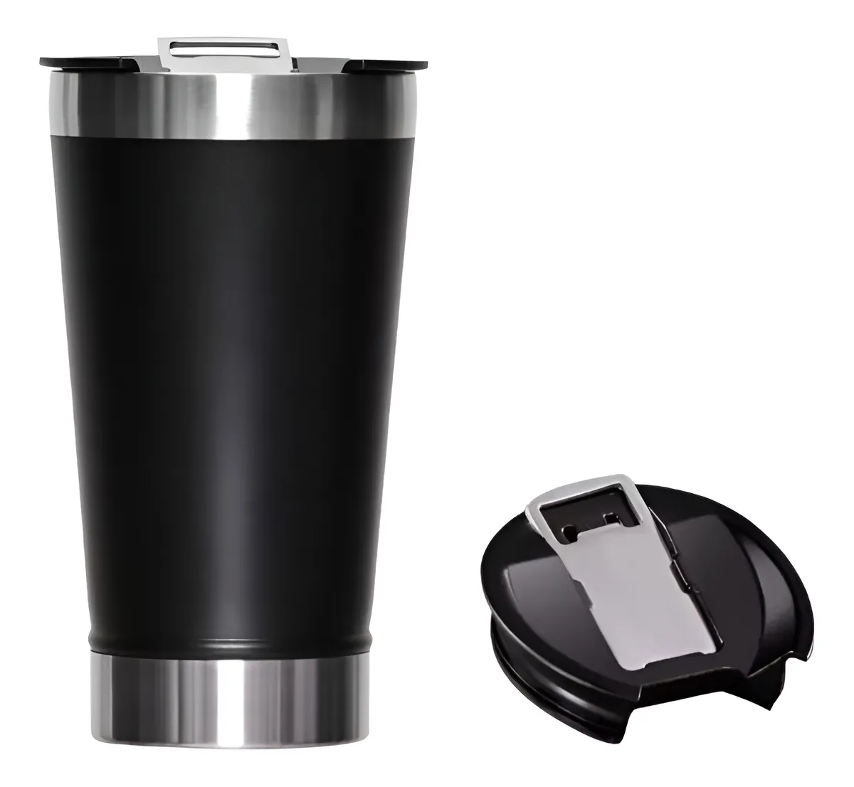 Copo Térmico 473ml Tampa/abridor De Cerveja Aço Inox Premium