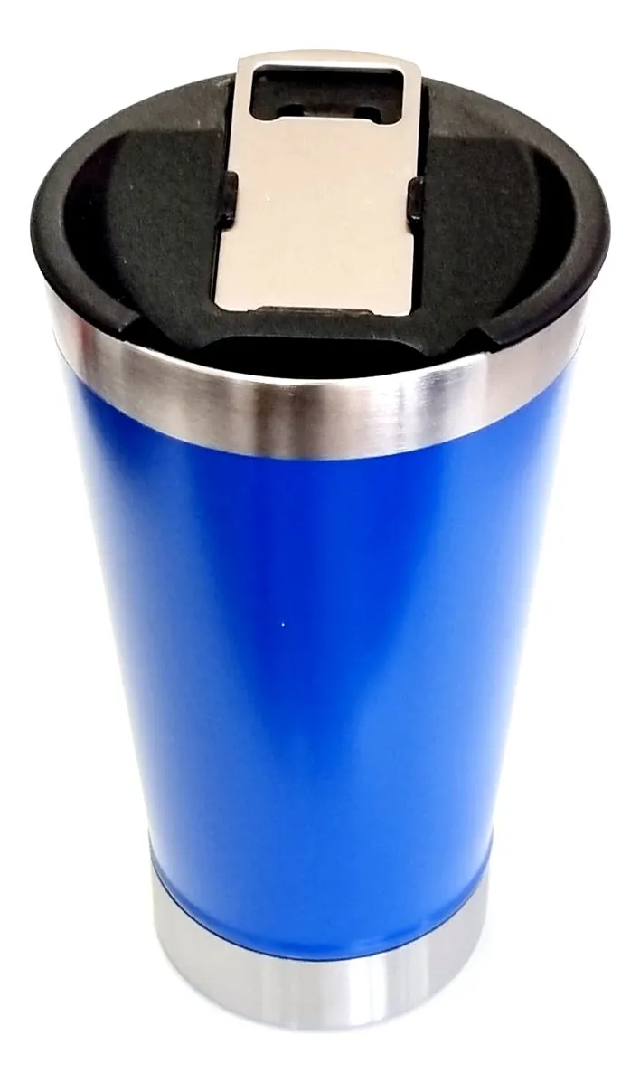 Copo Térmico 473ml Tampa/abridor De Cerveja Aço Inox Premium