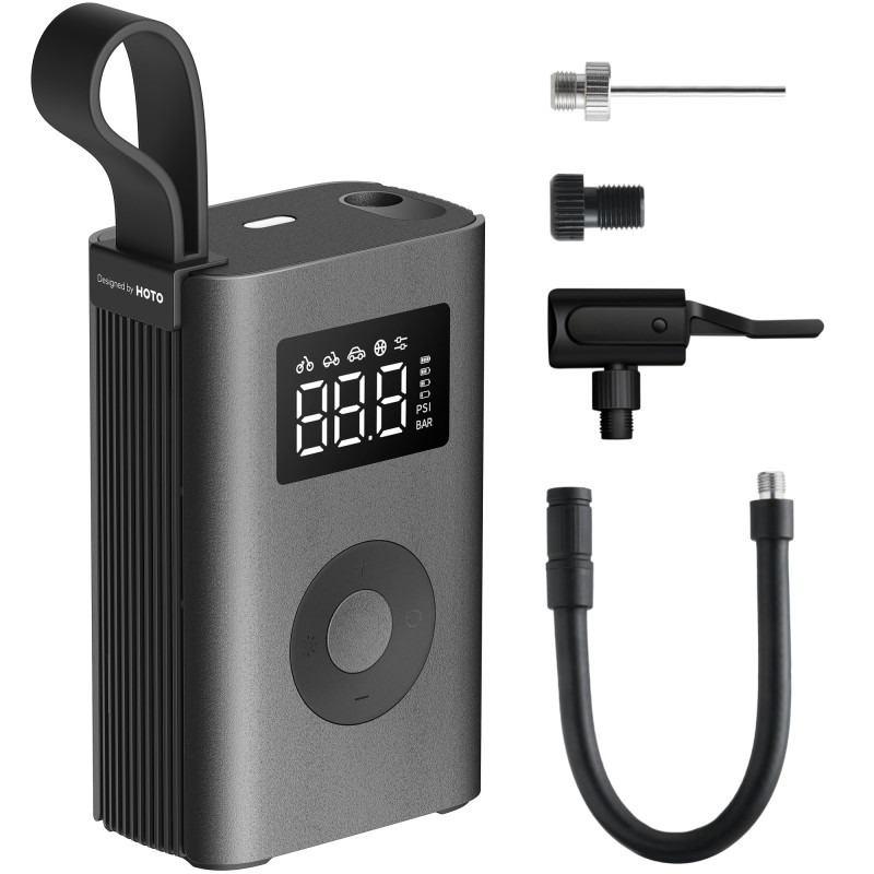Bomba de Ar Portátil Hoto Eletric Air Pump Cinza