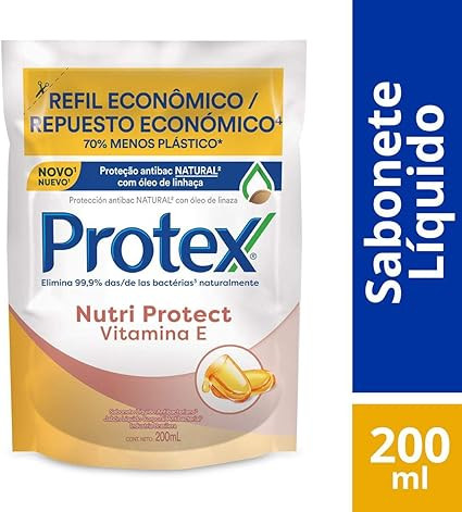 Sabonete Líquido Protex Nutri Protect Vitamina E 200Ml Refil