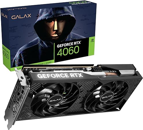 Placa de VIdeo RTX4060 8GB GDDR6 128BITS 1-CLICK OC 2X GALAX 46NSL8MD8LOC