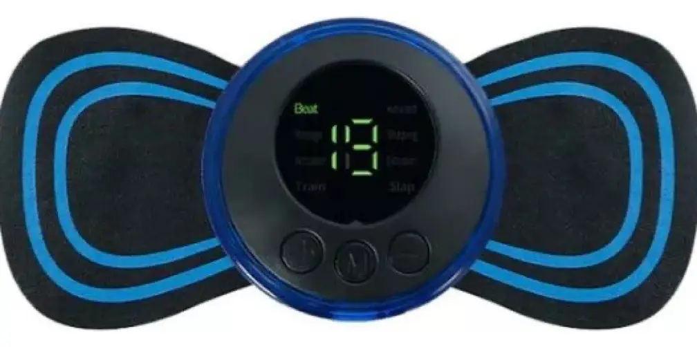 Mini Massageador Eletrico Massagem Relaxante Choque Portatil Cor Preto