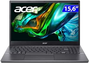 Notebook Acer Aspire 5 A515-57-55B8 Intel Core I5 12º Geração 8GB RAM 256GB SSD (UHD) 15.6" LED Full HD TN 60hz Cinza aço Windows 11H- Bivolt