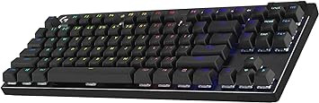 Teclado Gamer Sem Fio Logitech G PRO X com design TKL, Layout US, RGB LIGHTSYNC, Tecnologia LIGHTSPEED e Switch Exclusivo GX Brown Tactile - Preto