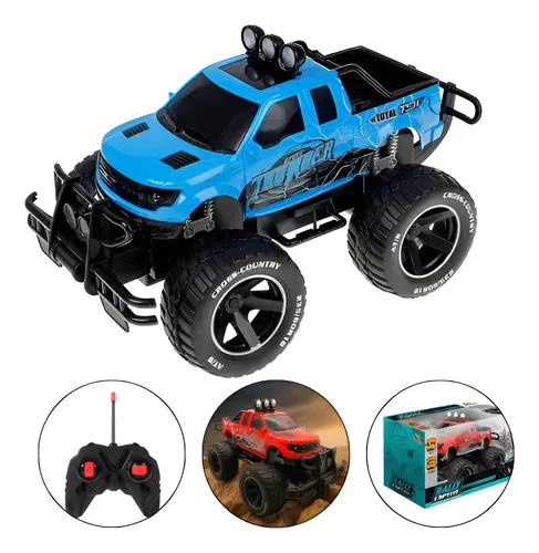 Carrinho Controle Remoto Jipe Recarregável 7 Funções 4x4