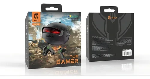 Fone De Ouvido Gamer Bluetooth Kaidi Tws Kd-777 Cor Preto