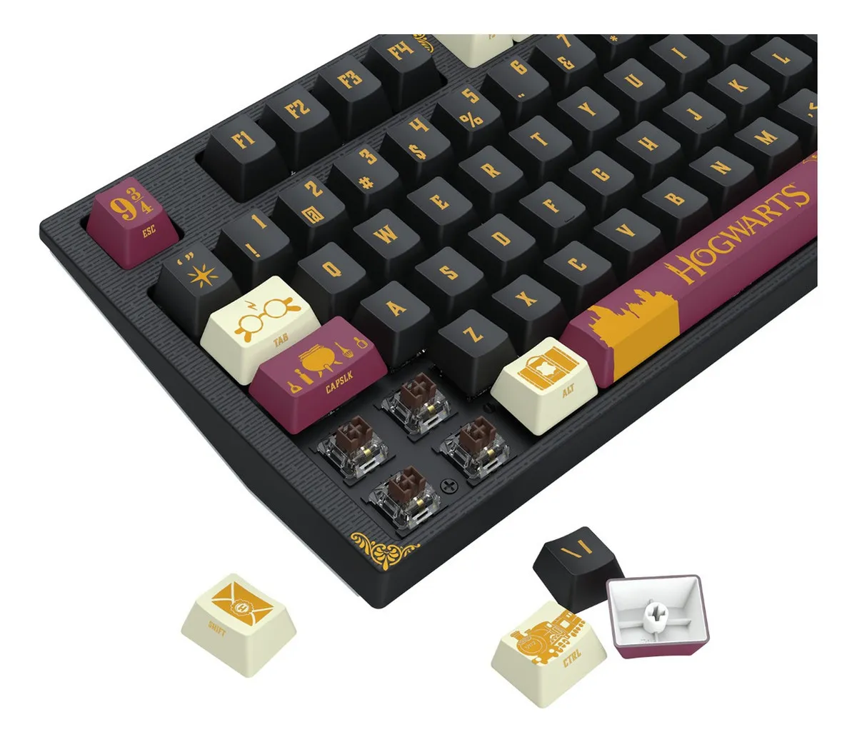Teclado Mecânico Gamer Redragon Harry Potter Hogwarts Amsa