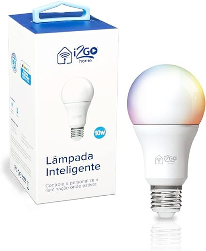 Lâmpada Inteligente Smart Lamp I2GO Home Wi-Fi LED 10W - Compatível com Alexa - 3 Anos de Garantia