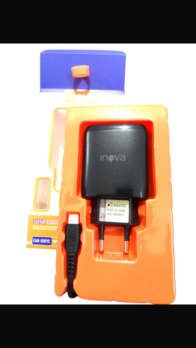 Carregador Completo Rápido Tipo C Inova 5.1a Preto