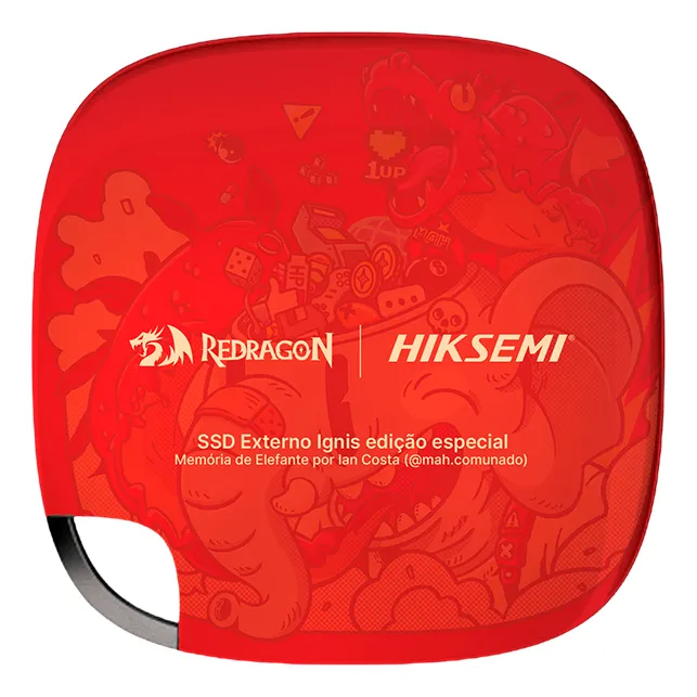 Ssd Externo Redragon E Hiksemi Elefante 512gb Usb Tipo-c 3.0