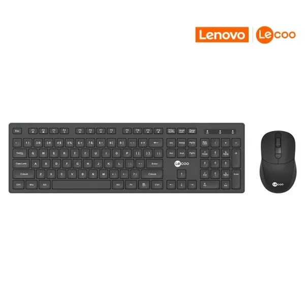 Teclado e Mouse KIT Sem Fio Lenovo Lecoo KW201