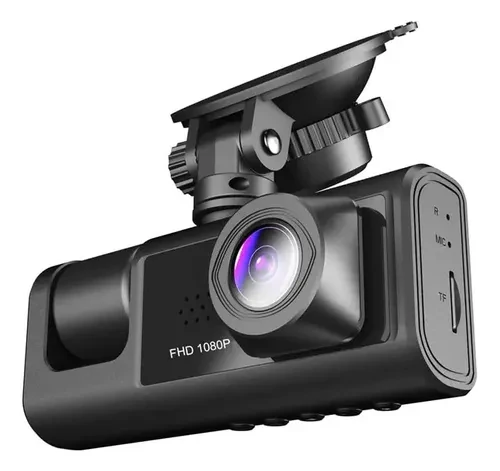 Câmera Veicular Full Hd Dvr 3 Lentes Visor Filmadora Carro