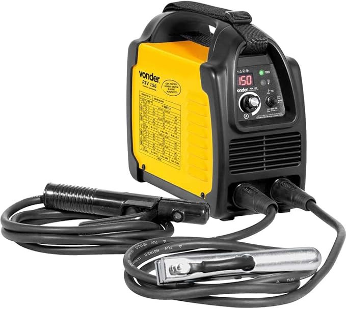 Vonder, Inversor Para Solda Com Eletrodo E Tig, 150 A, Riv 156, Com Display Digital, Monofásico, 127 V~ - 220 V~ - Seleção Automática.