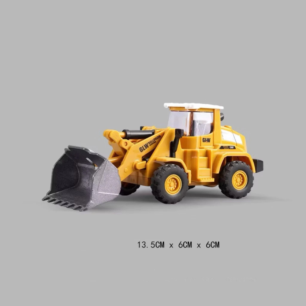 Miniatura Escavadeira Rolo Compressor Escala 1:50 Com Fricção XZ-1794