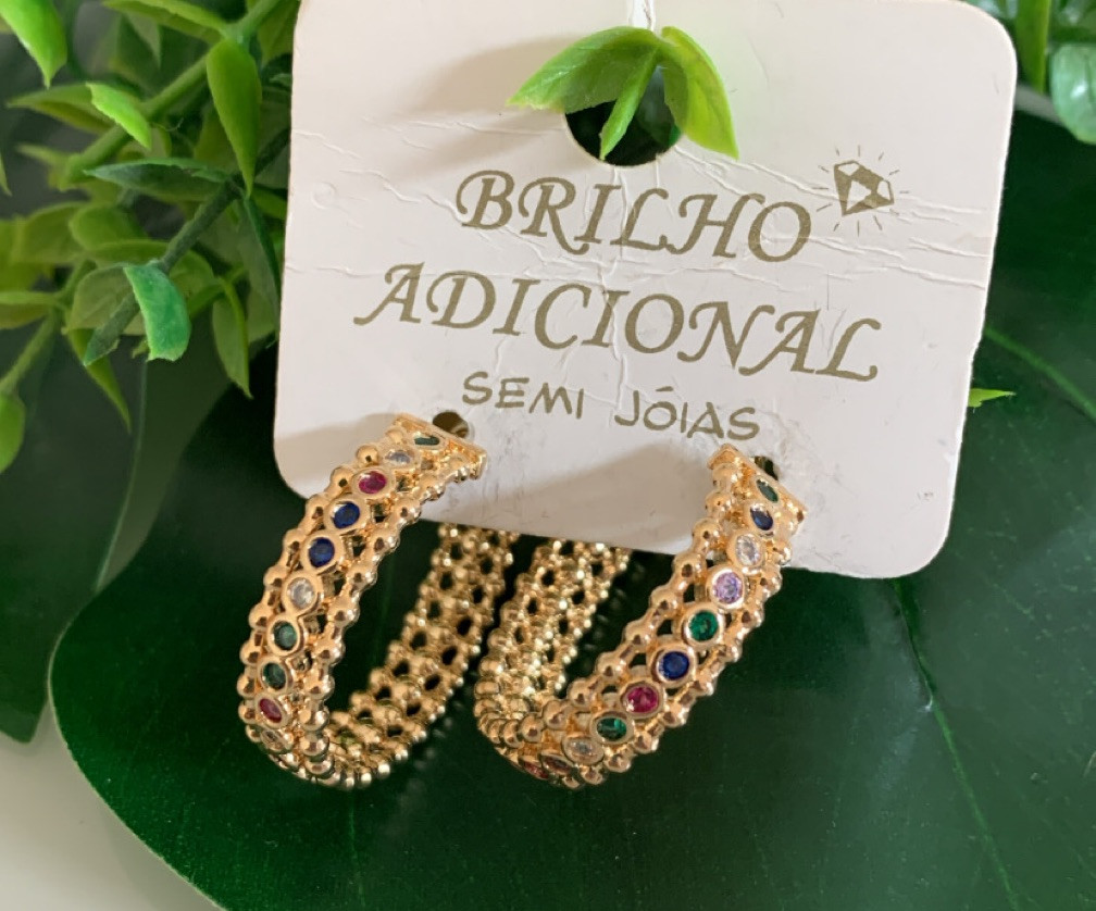 Brinco Argola - Semi Joia