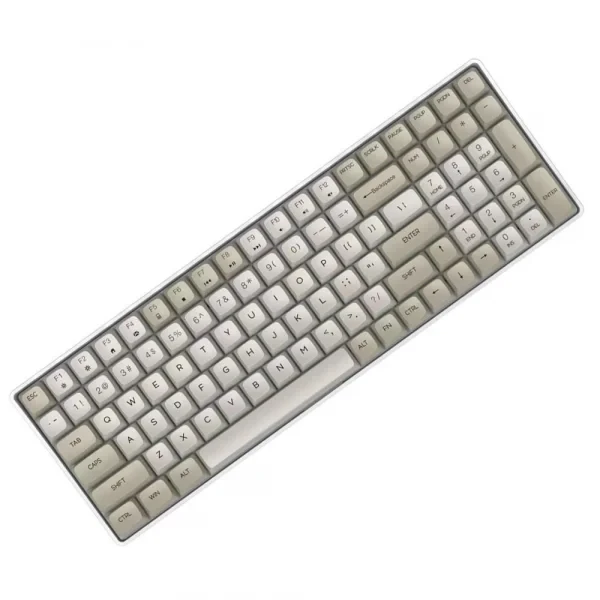 Teclado e Mouse Kit Com Fio Multimídia Office Branco USB Padrão Inglês