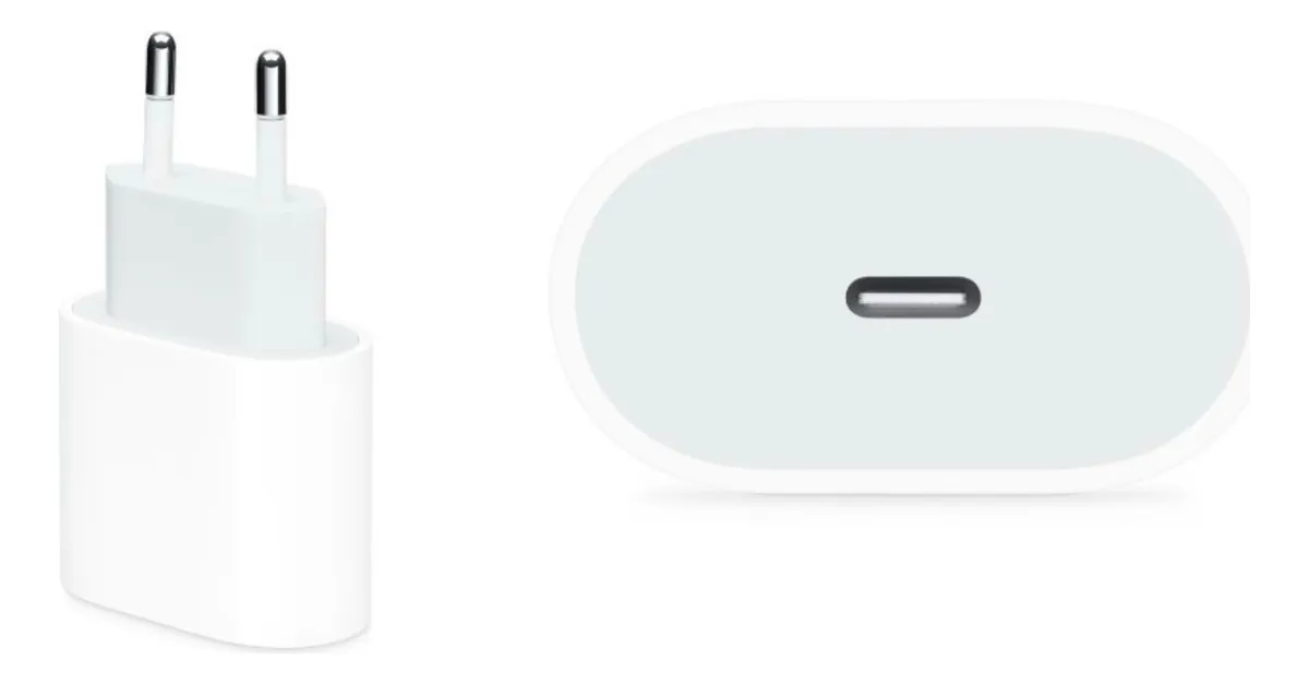 Fonte Carregador, Turbo Branca Para Iph, Usb-c Tipo C 20w - Branco