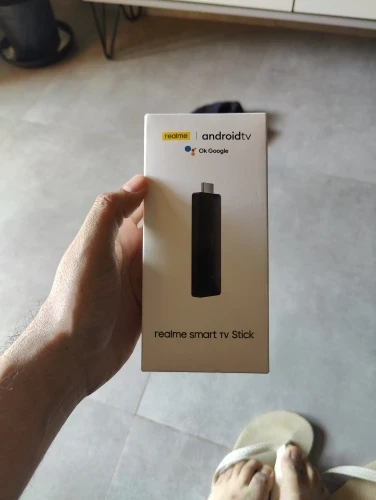 Realme-Smart TV Stick Versão Global, Google TV Stick, Android, Bluetooth, Controle Remoto por Voz, 1080P, HDMI 2.1, CPU Quad-Core, 8GB