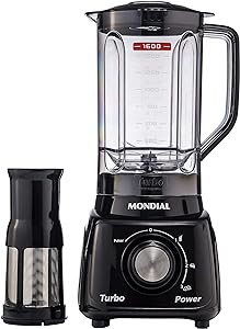 Liquidificador Turbo Power, Mondial, Preto, 550W, 110V - L-99 FB